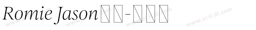 Romie Jason字体字体转换